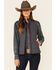 Image #1 - Shyanne Women's Seam Sealed Zip-Front Softshell Vest , Charcoal, hi-res