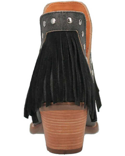 Image #5 - Dingo Women's Fine N' Dandy Leather Booties - Snip Toe , Black, hi-res