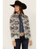 Image #1 - Shyanne Women's Maya Southwestern Print Softshell Bomber Jacket, Cream, hi-res
