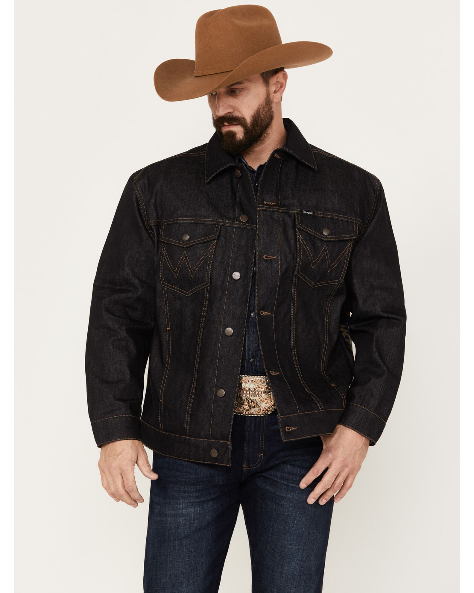 Trucker on sale jacket wrangler