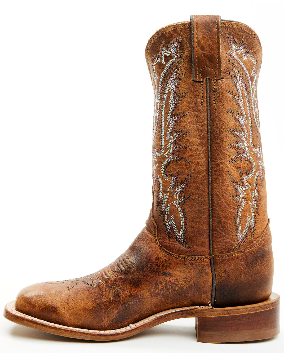 Image #3 - Justin Women's Peyton Western Boots - Broad Square Toe, Brown, hi-res