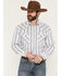 Image #1 - Panhandle Slim Men's Striped Long Sleeve Snap Stretch Western Shirt, Blue, hi-res