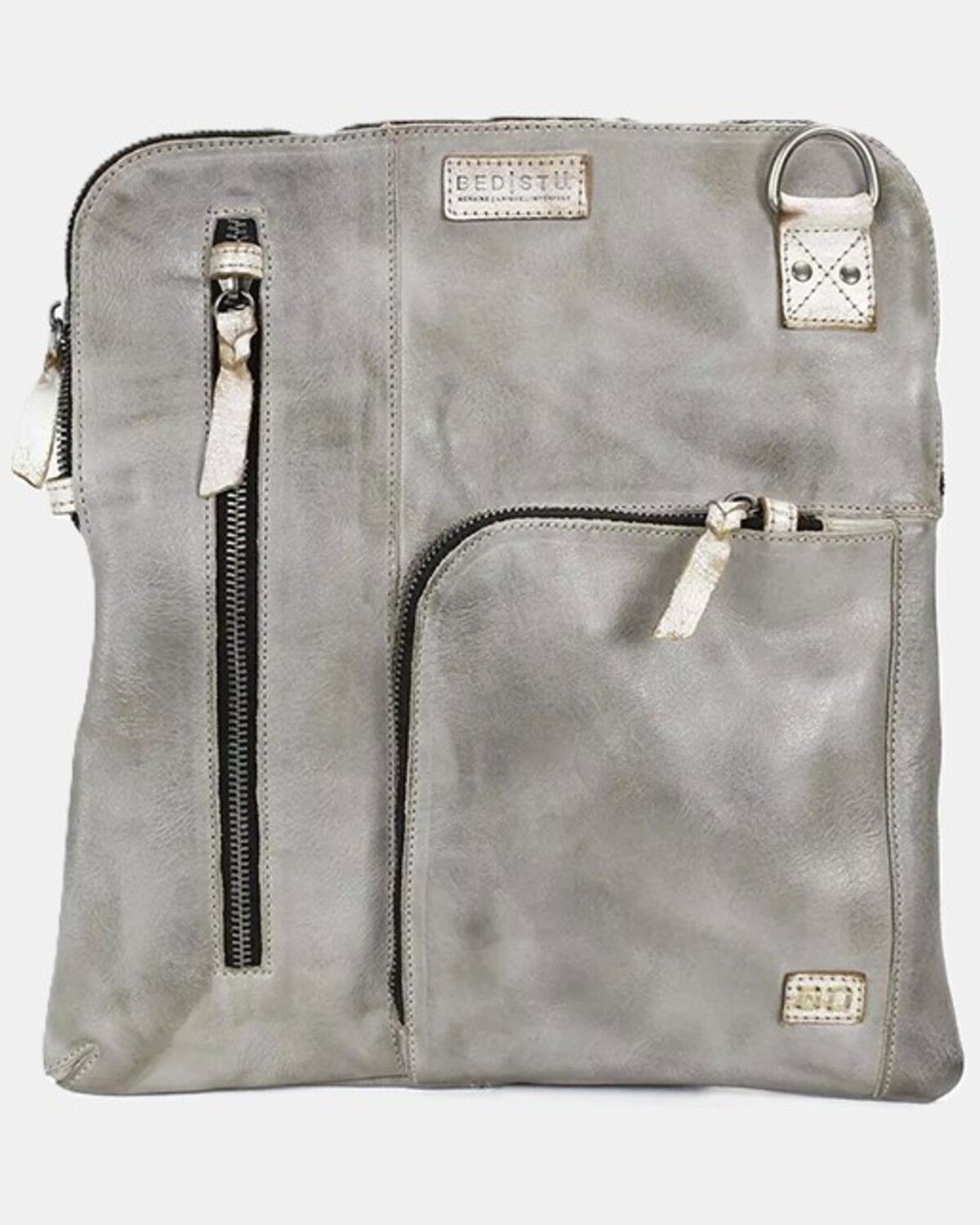 Image #1 - Bed Stu Women's Aiken Square Crossbody, Grey, hi-res