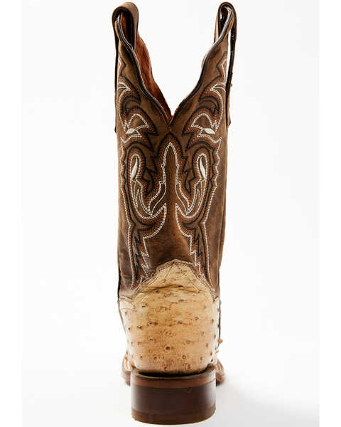 Image #5 - Dan Post Women's Exotic Full Quill Ostrich Western Boots - Broad Square Toe, Sand, hi-res