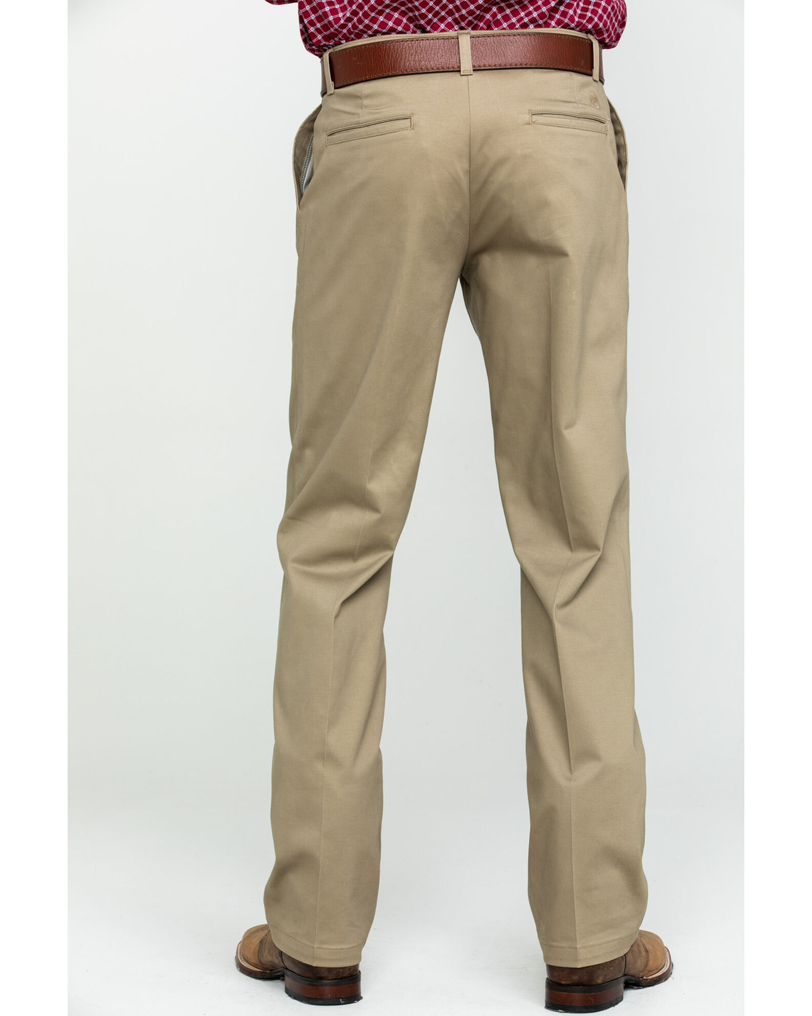 Wrangler Men s Khaki Casual Pleated Front Western Pants