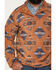 Image #3 - Cody James Men's Saddleback Southwestern Print Polar Fleece 1/4 Snap Pullover, Camel, hi-res