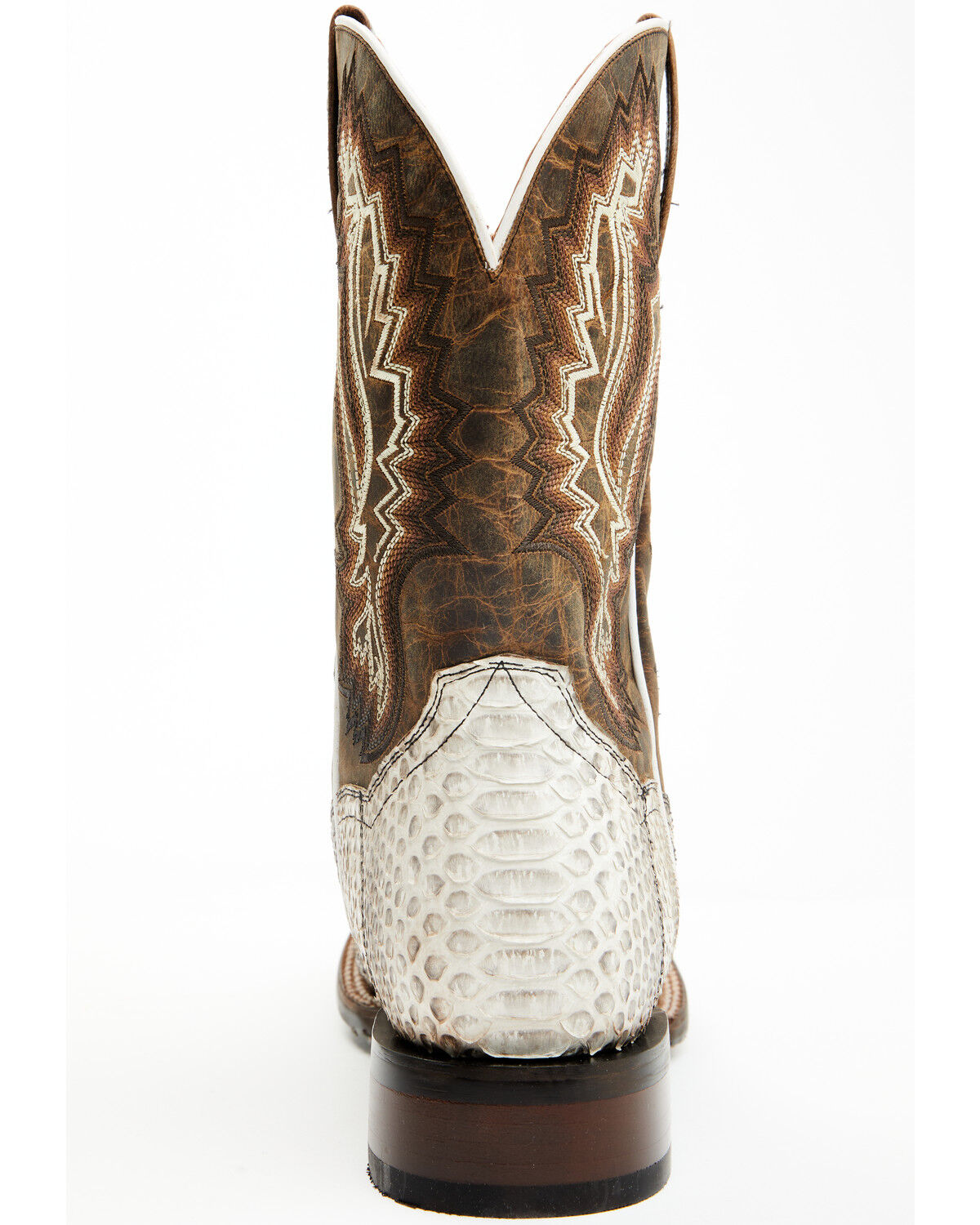 Image #5 - Dan Post Men's Brutus Exotic Python Western Performance Boots - Broad Square Toe, Natural, hi-res