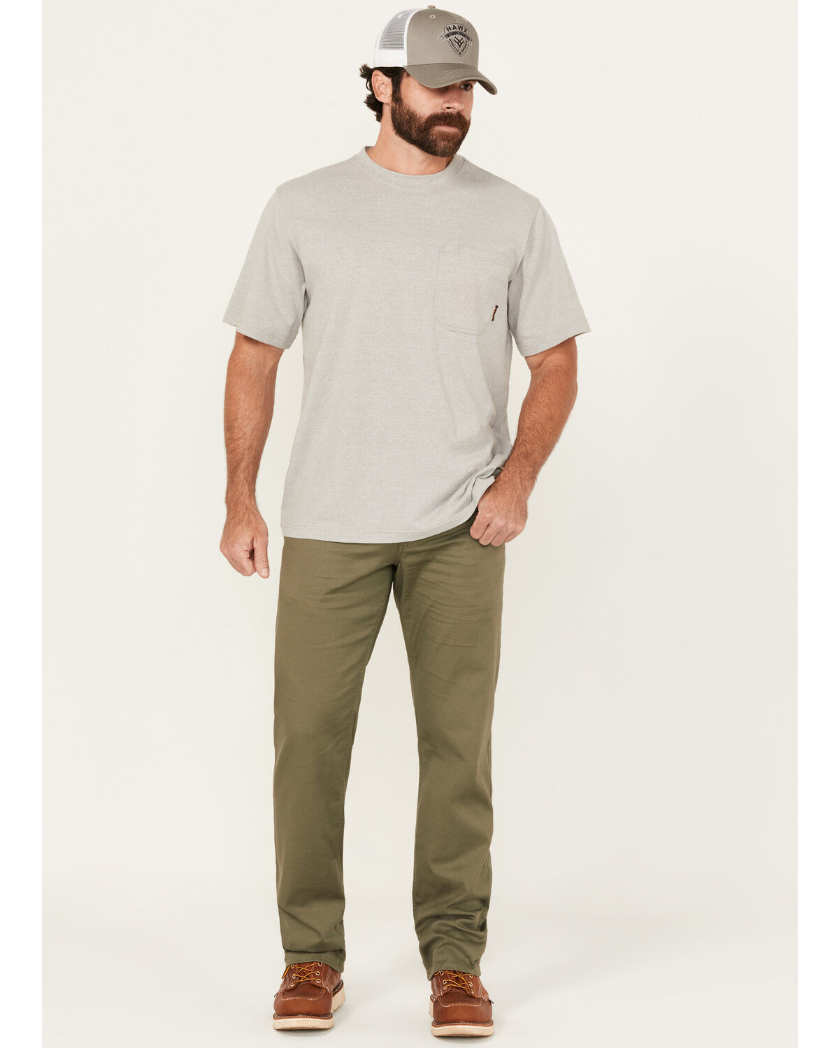 Image #1 - Carhartt Men's Force® Relaxed Fit Straight Pants, Olive, hi-res