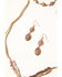 Image #3 - Shyanne Women's Desert Dreams Multi Layer Feather Jewelry Set - 2 Piece, Rust Copper, hi-res