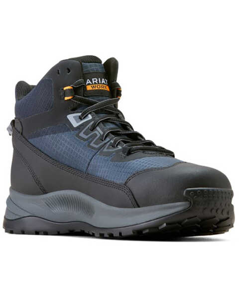 Ariat Men's Outpace Shift Mid Work Shoes - Composite Toe , Black, hi-res
