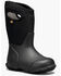 Image #1 - Bogs Boys' York Rain Boots - Round Toe, Black, hi-res