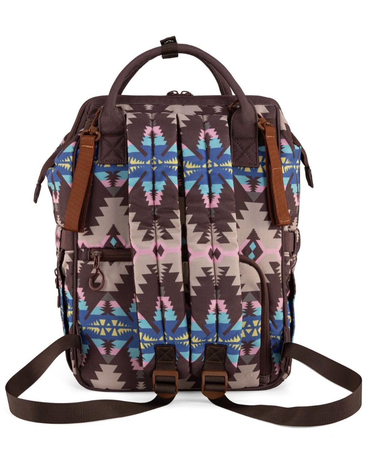 Image #3 - Wrangler Women's Southwestern Print Diaper Bag, Coffee, hi-res