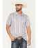 Image #1 - Panhandle Slim Men's Southwestern Short Sleeve Snap Polo Shirt, Multi, hi-res