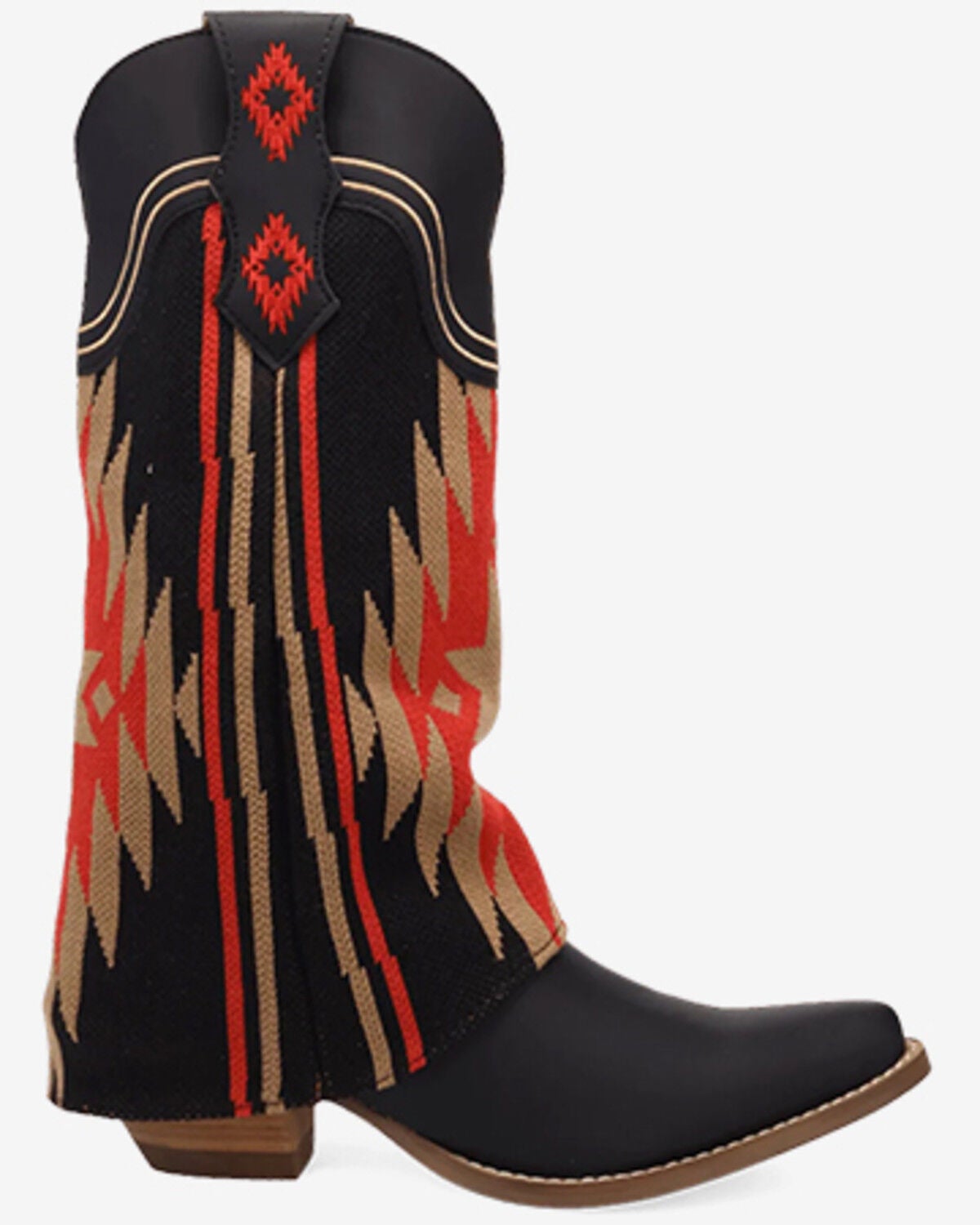Image #2 - Dingo Women's Mystic Mesa Western Boots - Snip Toe, Black, hi-res