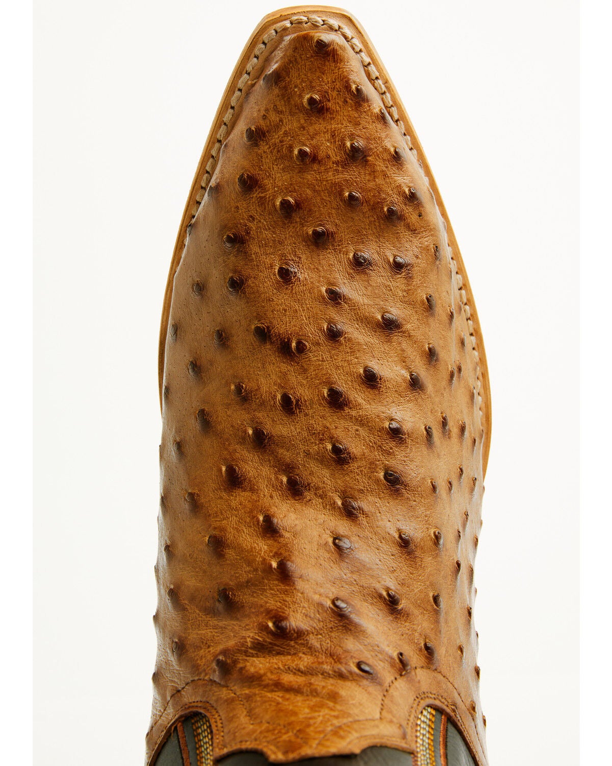 Image #6 - Dan Post Men's Grit Exotic Full Quill Ostrich Tall Western Boots - Snip Toe, Tan, hi-res