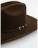 Image #2 - Justin Ryder 10X Felt Cowboy Hat, Chocolate, hi-res