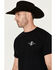 Image #3 - Cowboy Up Men's Triple Scorpion Short Sleeve Graphic T-Shirt, Black, hi-res