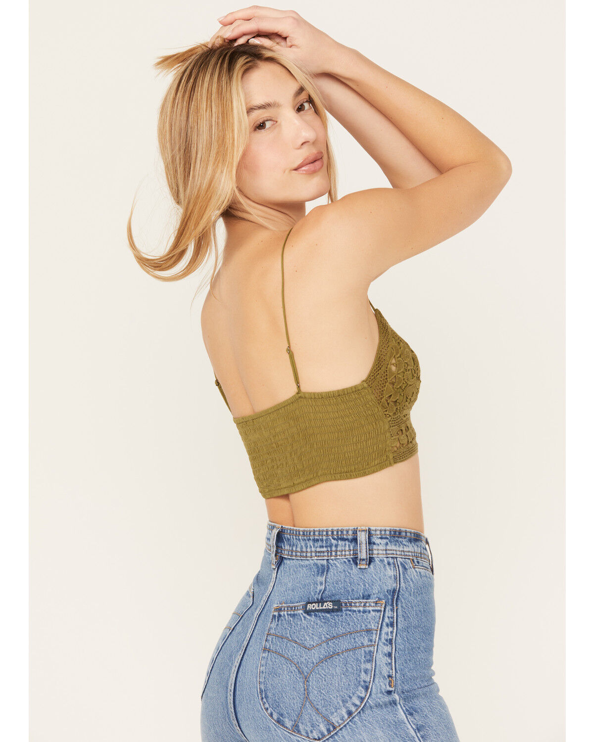 Image #4 - Free People Women's One Lyra Bralette, Green, hi-res