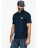 Image #2 - Carhartt Men's Contractors Pocket Short Sleeve Work Polo Shirt, Navy, hi-res