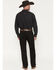 Image #3 - Ariat Men's M4 Hansen Relaxed Bootcut Stretch Denim Jeans, Black, hi-res