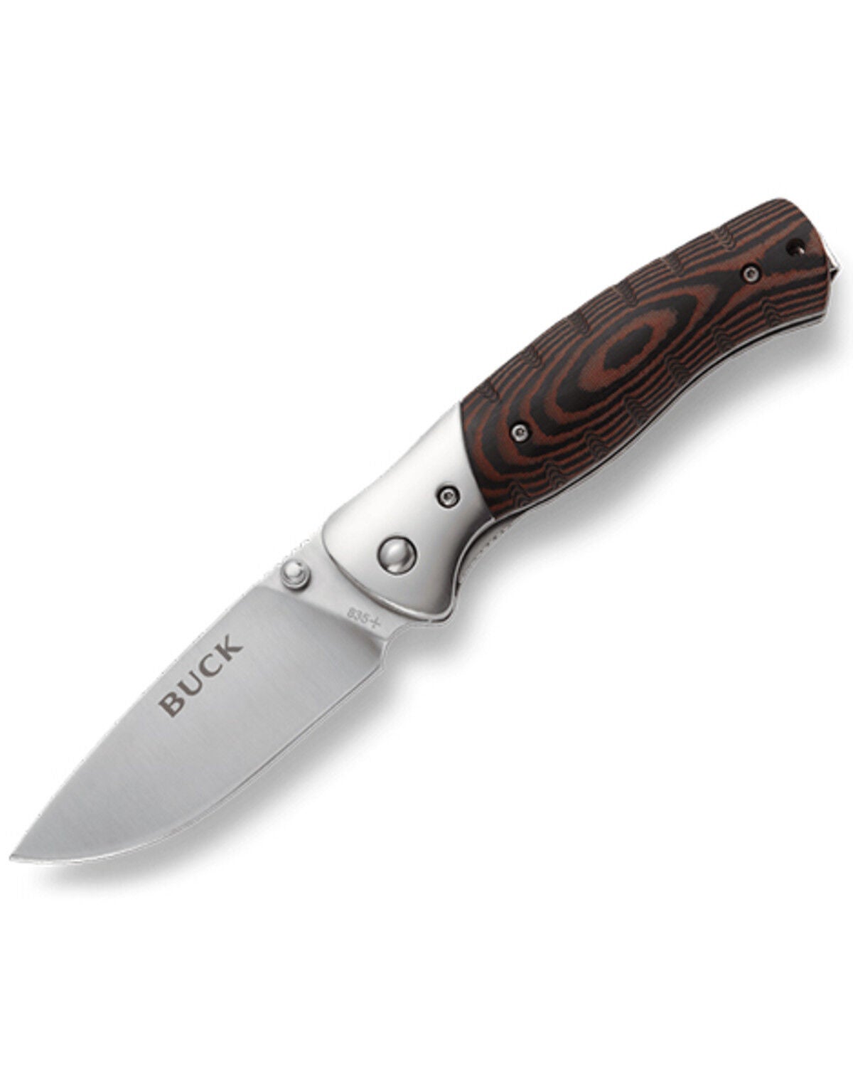 Image #2 - Buck Knives 835 Folding Selkirk Knife, Brown, hi-res