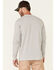 Image #4 - Hawx Men's Solid Light Gray Forge Long Sleeve Work Pocket T-Shirt , Light Grey, hi-res