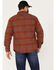 Image #4 - Brixton Men's Bowery Long Sleeve Button Down Flannel Shirt, Rust Copper, hi-res