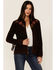 Idyllwind Women's Hillcrest Embroidered Suede Jacket, Brown, hi-res