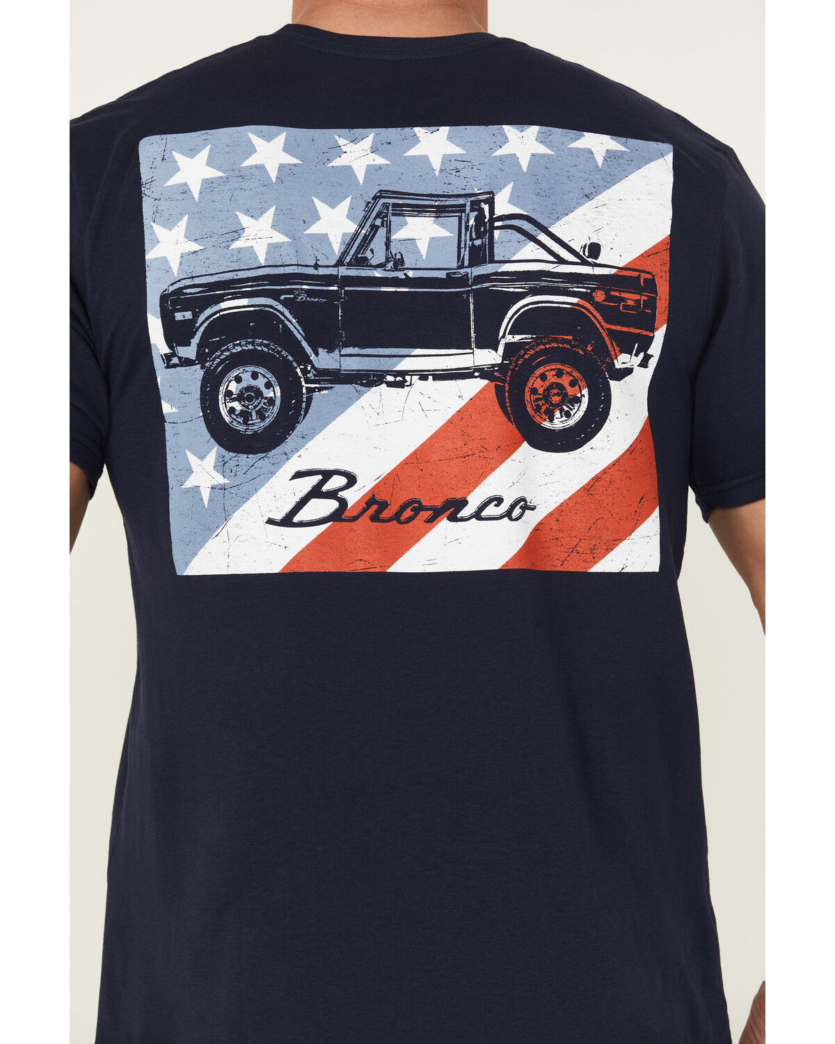 Image #4 - Buckwear Men's USA Velocity Short Sleeve Graphic T-Shirt, Navy, hi-res