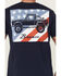 Image #4 - Buckwear Men's USA Velocity Short Sleeve Graphic T-Shirt, Navy, hi-res