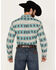 Image #4 - Ariat Men's Team Cruz Southwestern Print Long Sleeve Button-Down Western Shirt, Turquoise, hi-res