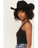 Image #2 - Good American Women's Scuba Solid Sleeveless Bodysuit, Black, hi-res
