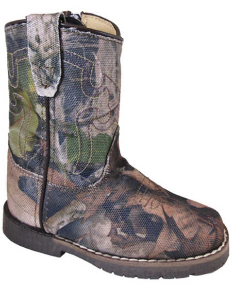Image #1 - Smoky Mountain Toddler Boys' Autry Western Boots - Broad Square Toe, Camouflage, hi-res