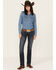 Image #1 - Ariat Women's R.E.A.L. Low Rise Charly Stretch Relaxed Straight Jeans, Dark Wash, hi-res