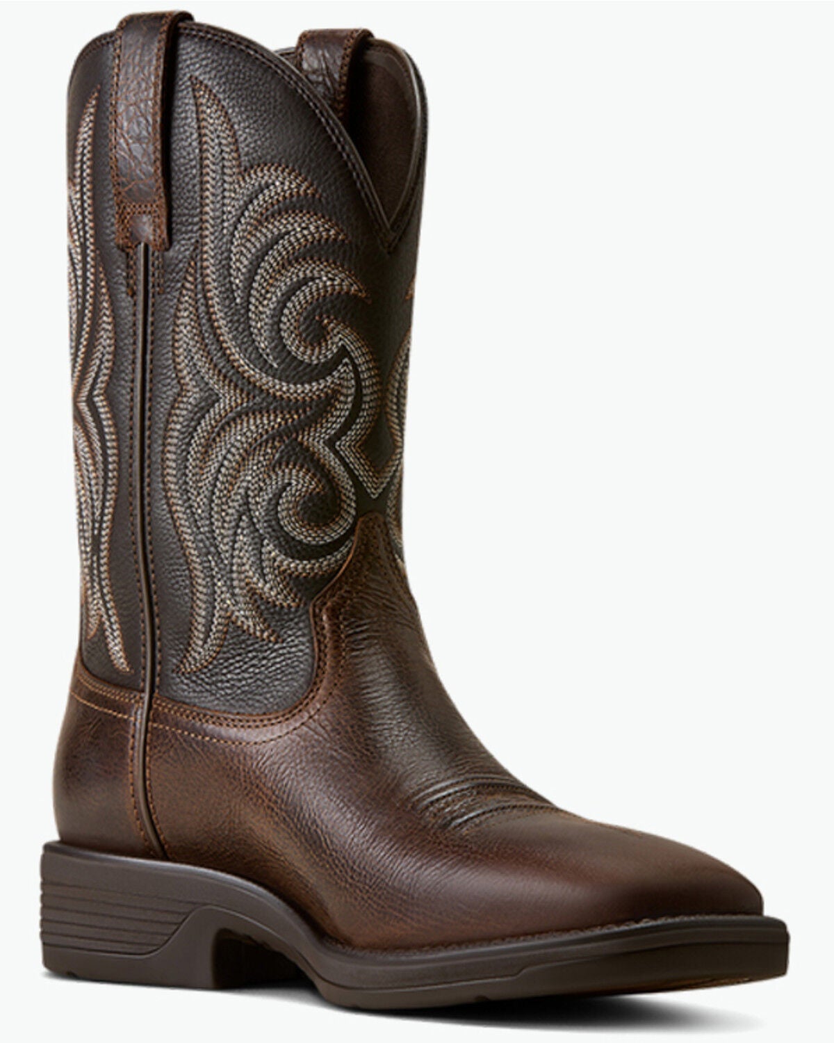 Ariat Men's Ranger Performance Western Boots - Broad Square Toe, Brown, hi-res