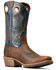 Image #1 - Ariat Men's Hybrid Roughstock Western Performance Boots - Square Toe, Brown, hi-res