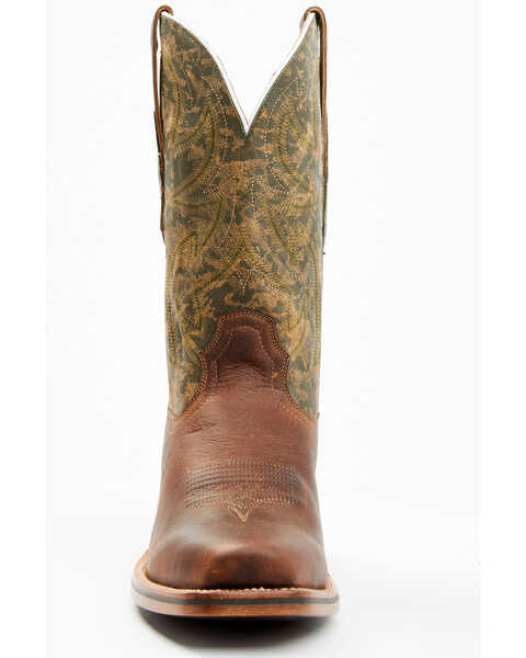 Image #4 - RANK 45® Men's Archer Western Boots - Square Toe, Olive, hi-res