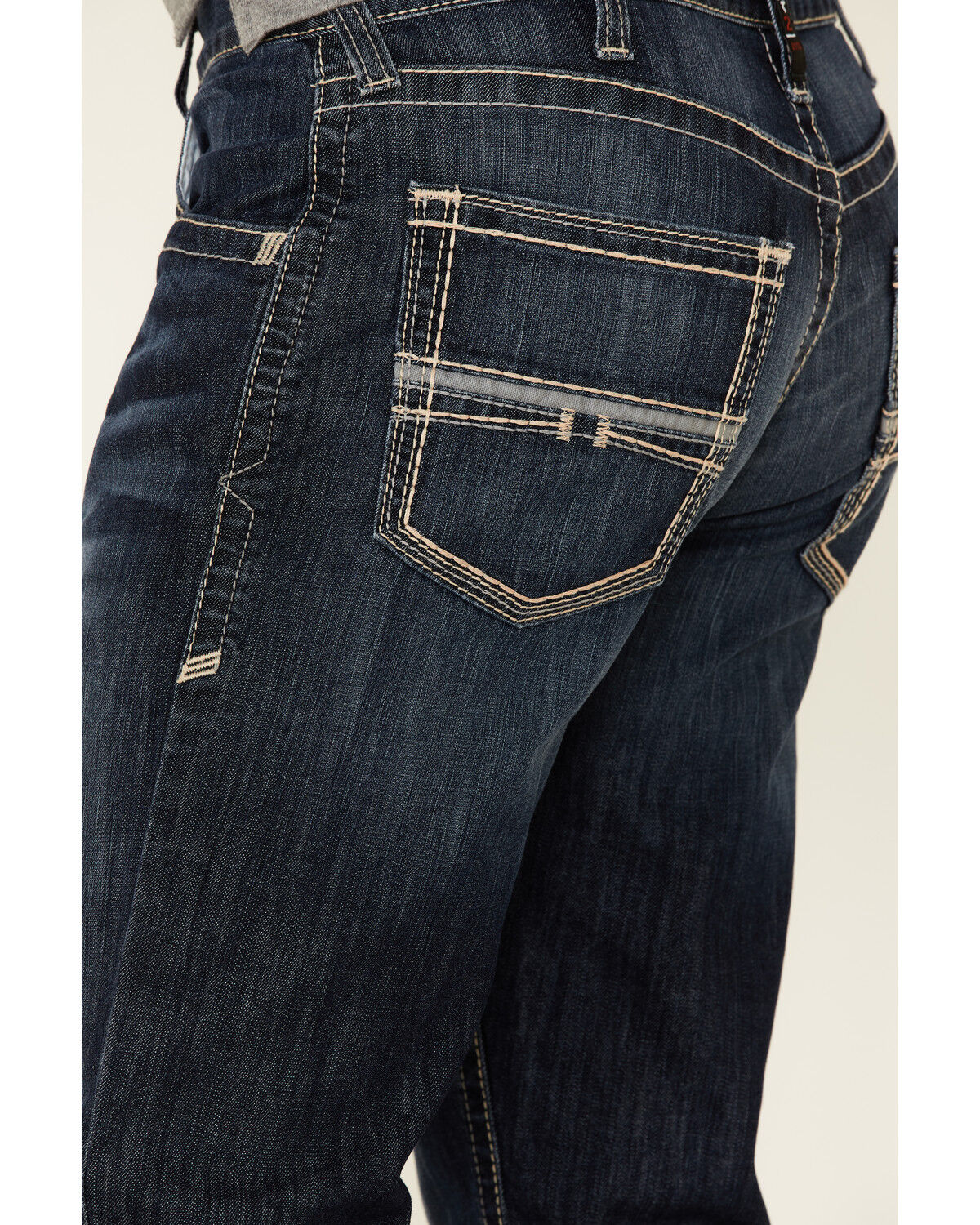 Image #4 - Ariat Men's FR M5 Billings Duralight Stretch Coltrane Straight Leg Work Jeans, Indigo, hi-res