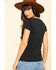 Image #2 - Bandit Brand Women's Horsepower Graphic Short Sleeve Tee, Black, hi-res