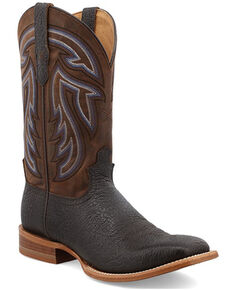Twisted X Men's Rancher Western Boots - Wide Square Toe, Black, hi-res