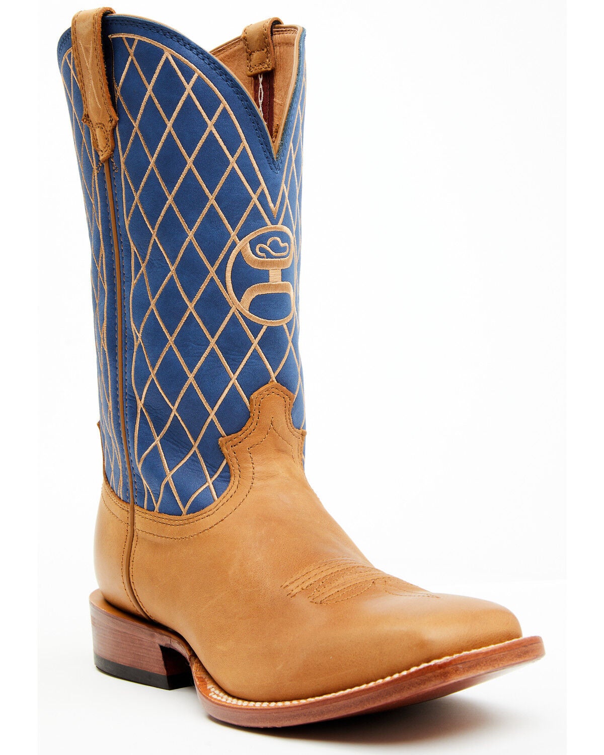 Hooey by Twisted X Men's 12" Hooey&reg; Western Boots - Broad Square Toe, Tan, hi-res