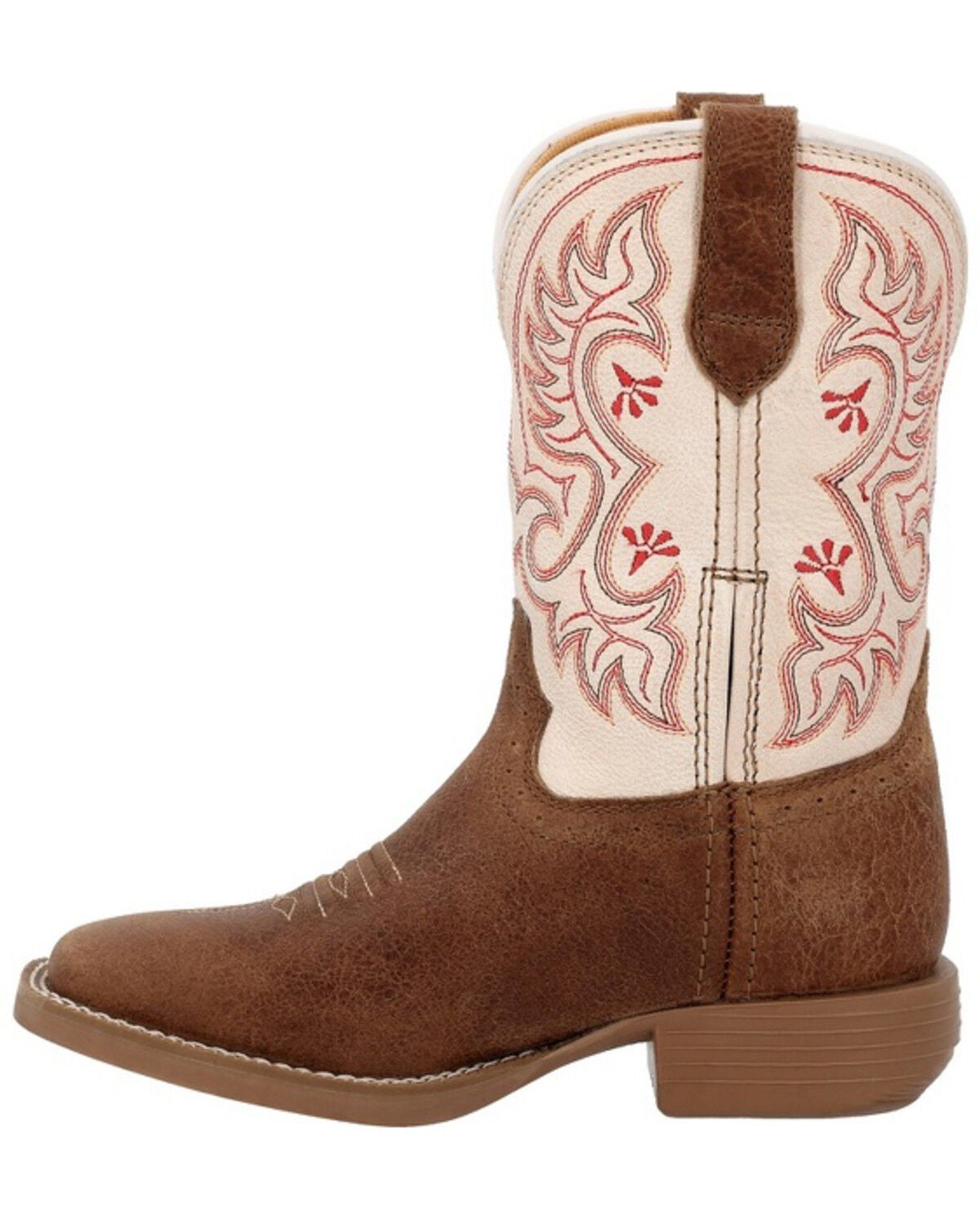 Image #3 - Durango Little Girls' Shyloh Western Boots - Broad Square Toe, Tan, hi-res