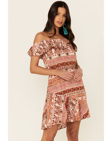 Idyllwind Women's Aztec Made For This Dress, Blush, hi-res