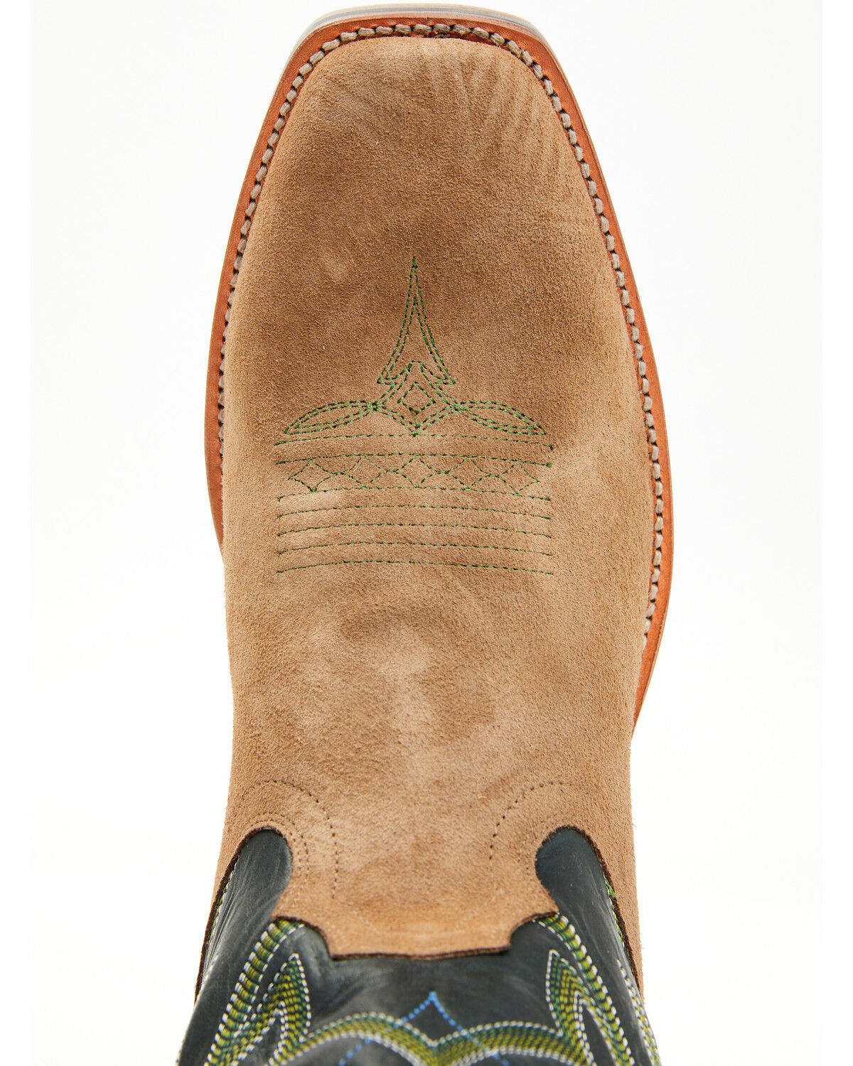 Image #6 - RANK 45® Men's Archer Roughout Western Boots - Square Toe, Forest Green, hi-res