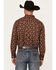 Image #4 - Cody James Men's Bite The Bullet Southwestern Print Long Sleeve Button-Down Stretch Western Shirt, Brown, hi-res