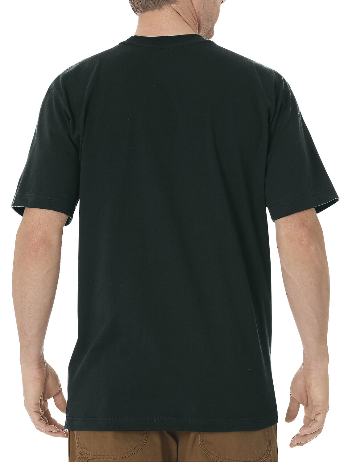 Image #2 - Dickies Men's Short Sleeve Heavyweight T-Shirt, Hunter Green, hi-res