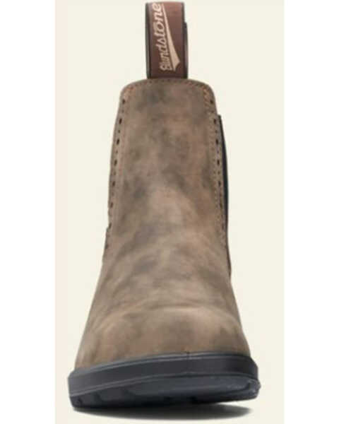 Image #3 - Blundstone Women's High-Top Chelsea Work Boot - Round Toe, Brown, hi-res