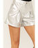 Image #4 - Saints & Hearts Women's Metallic High Rise Star Back Shorts, Silver, hi-res