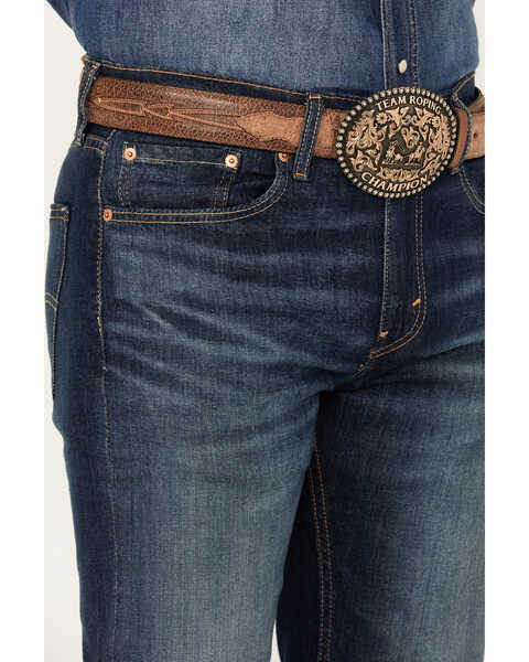 Image #2 - Levi's Men's 527™ Dark Wash Slim Stretch Bootcut Jeans, Dark Wash, hi-res