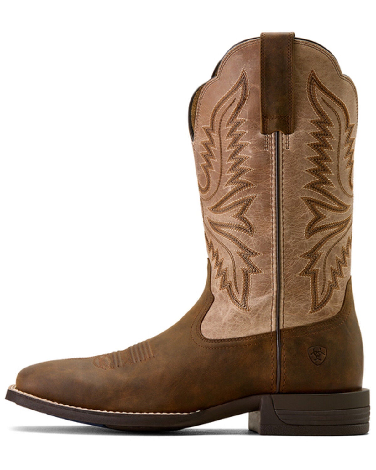 Image #2 - Ariat Men's Brush Creek Performance Western Boots - Broad Square Toe, Tan, hi-res